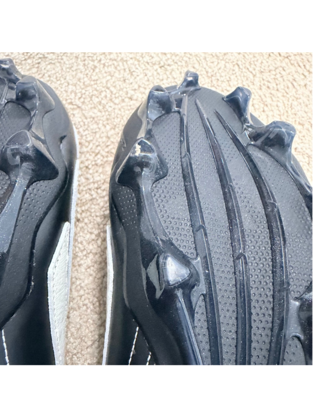 Adidas New Adizero Impact+ Football Cleats Men's Size 15 Black White Primeknit - Picture 11 of 12